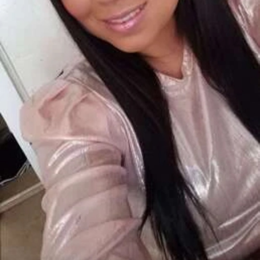 Puff Sleeve champagne Metallic Fitted Blouse - Picture 8 of 10